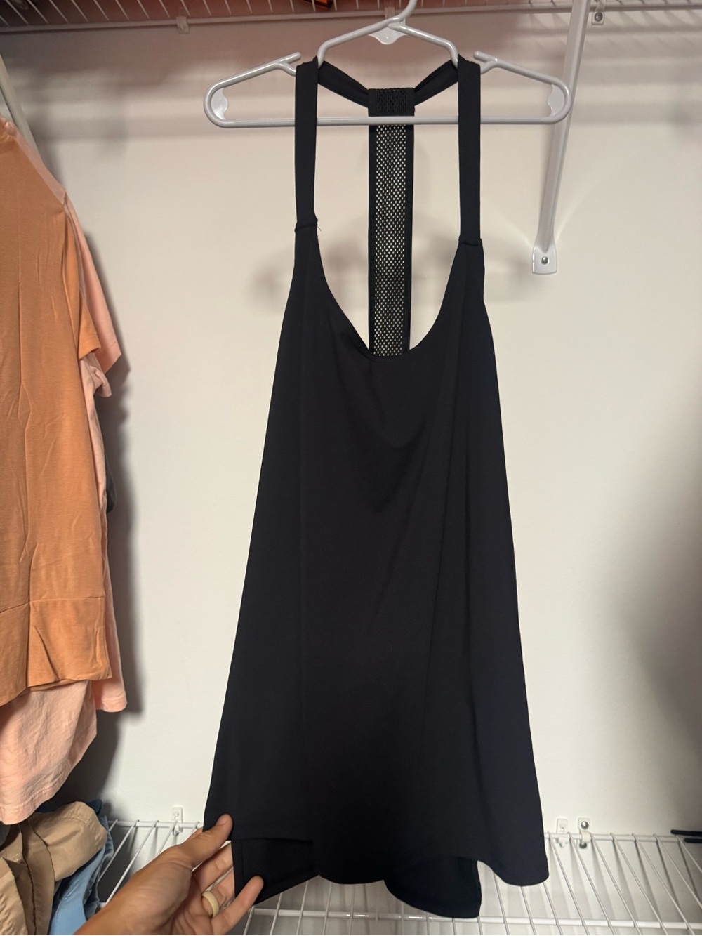 Fabletics Black Demi Lovato Active Tank with Mesh Straps